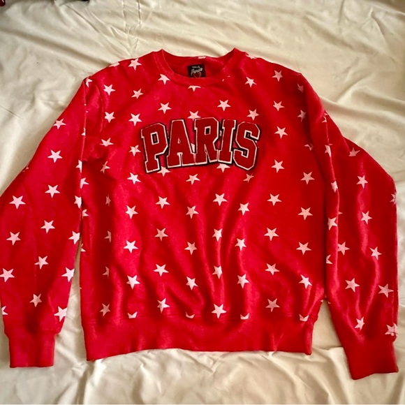 Vintage Red Paris Sweatshirt - Picture 2 of 4